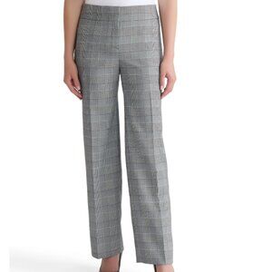 NWT: Size 8 Women's Wide Leg Glen Plaid Kasper Trousers